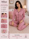 Elisa Vıscon Bayan Pijama Takım-gül kurusu