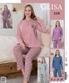Glisa Bayan Pijama Takım-Sol Alt Kalp Model