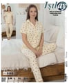 Işılay Milan Kısa Kol Pijama Takım-3123 sarı kiraz 