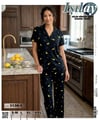 Işılay Milan Kısa Kol Pijama Takım-3130-1 siyah  limon