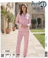 Işılay Milan Uzun Kol Pijama Takım-3343 kurdale pudra
