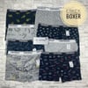 Menbox Desenli Erkek Lycra Boxer-Karışık Renk