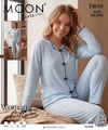 Moonlıne Berlin Pijama Takım-012 bebe mavi