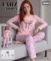 TARZMODA UZUN Kol Süprem Takım-1936 pembe