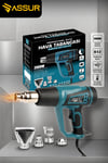 2000 Watt 2 Kademeli 4 Başlıklı Sıcak Hava Tabancası