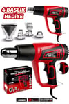2000 Watt 2 Kademeli 4 Başlıklı Sıcak Hava Tabancası