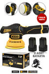 Assur 12V Orbital 6 Kademli Cila Pasta Parlatma Polisaj Makinesi