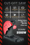 Assur 2000W Bakır Sargılı Metal Şanzıman 355 Mm Profil Metal Kesme Makinesi KIRMIZI