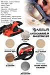 Assur 230V Elektrikli Vakumlu Tozsuz Cila Özellikli Tank Zımpara Makinesi