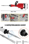 Assur Büyük Tip Kırıcı Hilti Kavrama Kollu 16 Kg 3 Metre Kablolu 65mm