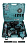 Assur Plus 21V Darbeli Kömürsüz Kırıcı Delici Hilti & Taşlama & Matkap & Somun Sıkma Sökme 4'lü Set