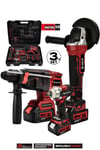 Assur Profesyonel 21V Çift Akü Kırıcı Delici Hilti 2-26mm + Somun Sıkma Sökme + Taşlama 3'lü Set