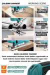 Assur Profesyonel 550W Devir Ayarlı Dekupaj Testere Makinesi
