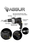 Assur Profesyonel 90N.m Alçıpan Vidalama Tabancası 710W