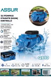 QB80 43m Basınç Yüksekliği 1 Hp Bakır Sargı Elektrikli Santrifüj Pompa Su Motoru