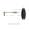 Gomexus T-bar Makine Kulpu 85mm