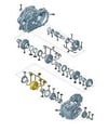  Synchronizing Hub Assembly (4Th Gear) Transporter T5 1,9 Tdı Caddy 02Z Gearbox 02J311241D