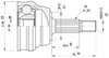  Dıs Aks Kafası Polo Cls Golf 3  Aut 90X53X36X30X136 (302175)
