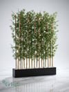 Seperatör Bambu Modelleri | MDF Saksılı Yapay BambuBambu Seperatör (100 cm Siyah Mdf Saksıda)