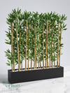 Seperatör Bambu Modelleri | MDF Saksılı Yapay BambuBambu Seperatör (120 cm Siyah Mdf Saksıda)