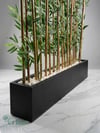 Seperatör Bambu Modelleri | MDF Saksılı Yapay BambuBambu Seperatör (50 cm Siyah Mdf Saksıda)