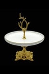 Yaren Style21 cm Gold Lüks Figür Ayaklı Yuvarlak Seramik Sunum Ve ikramlık Kek Pasta Standı21 cm Gold Lüks Figür Ayaklı Yuvarlak Seramik Sunum Ve ikramlık Kek Pasta Standı