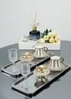 Yaren Style2'li Lüks Paslanmaz Çelik Baton Tepsi Seti – Çay, Kahve, Pasta, Sunum ve Çeyiz İçin Dekoratif Servis2'li Lüks Paslanmaz Çelik Baton Tepsi Seti – Çay, Kahve, Pasta, Sunum ve Çeyiz İçin Dekoratif Servis