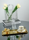Yaren Style2'li Lüks Paslanmaz Çelik Gold Baton Tepsi Seti – Çay, Kahve, Pasta, Sunum ve Çeyiz İçin Dekoratif Servis2'li Lüks Paslanmaz Çelik Gold Baton Tepsi Seti – Çay, Kahve, Pasta, Sunum ve Çeyiz İçin Dekoratif Servis