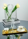 Yaren Style2'li Lüks Paslanmaz Çelik Gold Baton Tepsi Seti – Çay, Kahve, Pasta, Sunum ve Çeyiz İçin Dekoratif Servis2'li Lüks Paslanmaz Çelik Gold Baton Tepsi Seti – Çay, Kahve, Pasta, Sunum ve Çeyiz İçin Dekoratif Servis
