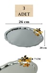 Yaren Style3'lı Lüx Oval Mini Zambak Çiçek Figürlü Paslanmaz Çelik Kahve Sunum Tepsisi – Kararmayan Şıklık3'lı Lüx Oval Mini Zambak Çiçek Figürlü Paslanmaz Çelik Kahve Sunum Tepsisi – Kararmayan Şıklık