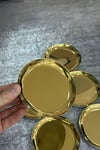 Yaren Style6 lı Mini Gold Renk Paslanmaz Çelik | Tatlı, İkram Çerez Tabağı 12cm 6 lı Mini Gold Renk Paslanmaz Çelik | Tatlı, İkram Çerez Tabağı 12cm  