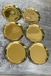 Yaren Style6 lı Mini Gold Renk Paslanmaz Çelik | Tatlı, İkram Çerez Tabağı 12cm 6 lı Mini Gold Renk Paslanmaz Çelik | Tatlı, İkram Çerez Tabağı 12cm  