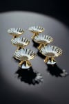Yaren Style6'lı Gold Metal Dekoratif Papatya Kahve Yanı Sunum Lokumluk6'lı Gümüş Metal Dekoratif Papatya Kahve Yanı Lokumluk