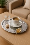 Yaren Style6'lı Lüx Oval Kahve Sunum Tepsisi | Kelebek Aksesuarlı Paslanmaz Kahve, Çay, Dekoratif Tepsi 25x20cm6'lı Lüx Oval Kahve Sunum Tepsisi | Kelebek Aksesuarlı Paslanmaz Kahve, Çay, Dekoratif Tepsi 25x20cm