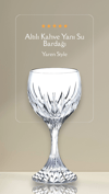 Yaren StyleAyaklı Kristal 6 Lı Kahve Yanı Su BardağıAyaklı Kristal 6 Lı Kahve Yanı Su Bardağı