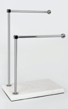 Yaren StyleYarenStyle'da gerçek mermer ve metal kaplama ile tasarlanmış 2 katlı havlulukları keşfedin. Banyo aksesuarları kategorisinde bulunan bu ürünler, şıklığı ve dayanıklılığı bir arada sunuyor.Gerçek Mermer Ayaklı Gümüş Metal 2 Katlı Havluluk & Kağıt Havluluk Standı