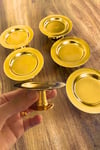 Yaren StyleLüx 6 li Gold Kaplama Makaronluk Lokumluk Kahve Yanı SunumlukLüx 6 li Gold Kaplama Makaronluk Lokumluk Kahve Yanı Sunumluk