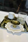 Yaren StyleLüx 6 li Gold Kaplama Makaronluk Lokumluk Kahve Yanı SunumlukLüx 6 li Gold Kaplama Makaronluk Lokumluk Kahve Yanı Sunumluk