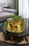 Yaren StyleNew Lüks Gold Metal Dekoratif Çanta SaksıNew Lüks Gold Metal Dekoratif Çanta Saksı