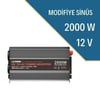 Lexron 12 Volt-2000 Watt Modifiye Sinüs İnverter (220 Volt Çevirici)