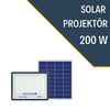 200 Watt Kumandalı Solar Güneş Enerjili Led Aydınlatma Projektör