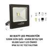 FL-301 30 Watt Slim LED Projektör