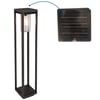 60 Watt Rustik Tasarımlı Solar Alüminyum Bollard Aydınlatma Armatürü