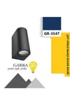 Garra Çift Yönlü İç ve Dış Mekan IP65 Bahçe Duvar Aplik (Siyah)