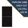 Lexron 655 Watt Topcon Monokrıstal 16BB Half Cut Solar Güneş enerji Paneli