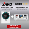 Sako Sunon IV 3.6KW + Mexxsun 2.56Kw LifePo4 Lityum Akü Paket