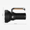 Panther PT-4121 büyük boy 50.000 Lümen 160 Watt P50 Ledli Solar + USB Şarjlı Projektör El Feneri