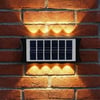 Panther Solar 8 Ledli Çift Yönlü Dekoratif Duvar Apliği (Çift Renkli)