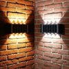 Panther güneş enerjili Solar 8 Ledli Çift Yönlü Dekoratif Duvar Apliği (Çift Renkli)