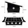 Panther Solar 8 Ledli Çift Yönlü Dekoratif Duvar Apliği (Çift Renkli)